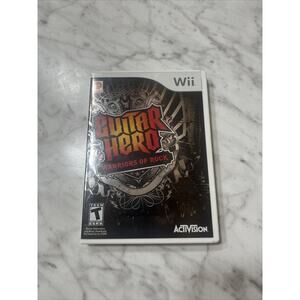 Guitar Hero - Warriors of Rock (Nintendo Wii) Complete In Box Tested